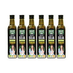 Pack of 6 Organic Tamari Sauce 500 ml NaturGreen