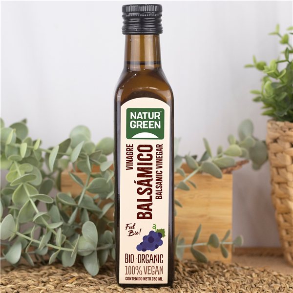 Pack 6x Vinagre Balsámico Ecológico 250 ml NaturGreen-detalle