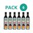 Pack de 6 vinaigres de grenade non filtrés Bio 500ml Naturgreen-izquierda
