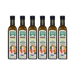 Pack 6x Organic Apple Cider Vinegar 500 ml NaturGreen