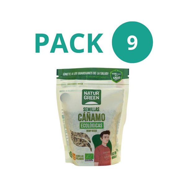 Pack 9x Graines de Chanvre Biologiques 200g NaturGreen-lateral