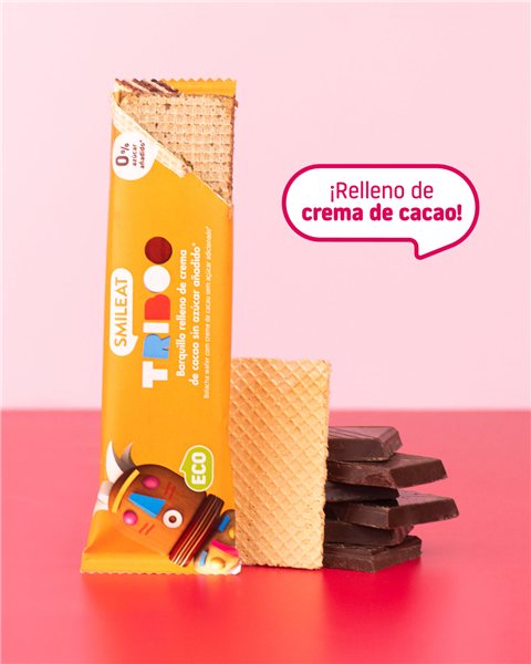 Pack of Wafer Rolls Filled with Chocolate Cream-trasera
