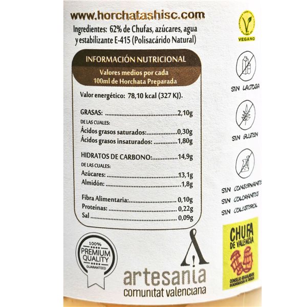 Pack Barraca - 2 unidades Horchata concentrada HISC ‘Gourmet 10’-detalle