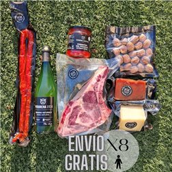 Pack de côte de bœuf grillée à la cidrerie basque pour la bande ou la famille.