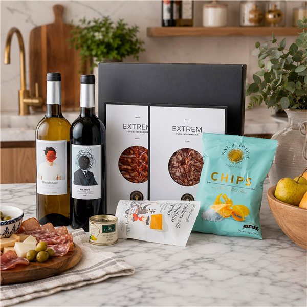 Pack con Vinos, Ibéricos y Bocados Gourmet-detalle