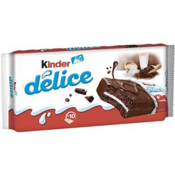 Pack de Kinder Delice 10 unités de 39 g.