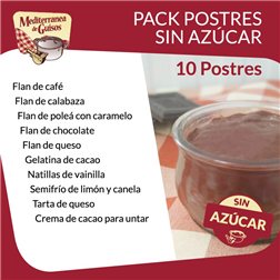 Pack von zuckerfreien Desserts (10 Desserts)