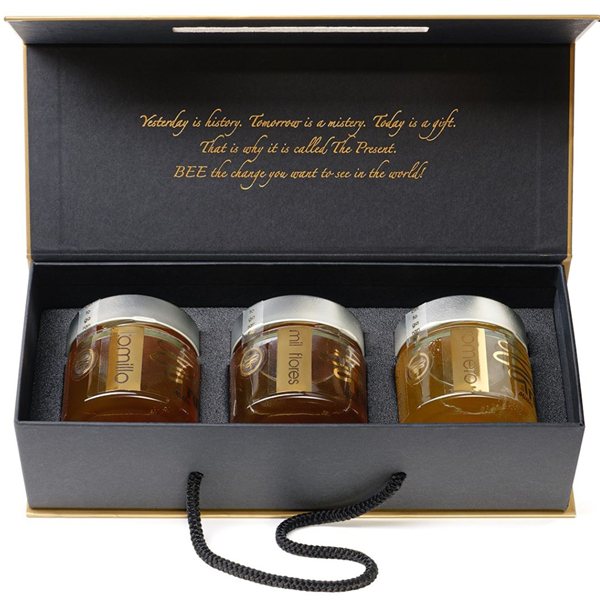 Pack de tres mieles Bee Mine, Miel La Travina-detalle