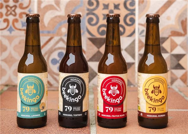 Pack Degustación Hidromiel Beekinga - 6 Botellines 33cl-izquierda