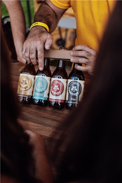 Pack Degustación Hidromiel Beekinga - 6 Botellines 33cl-trasera