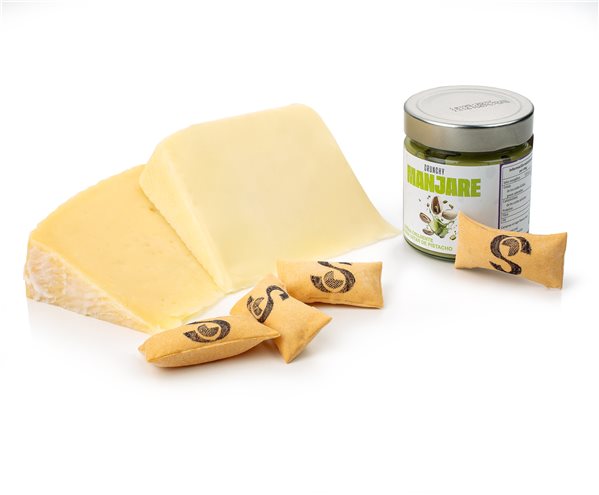Schafskäse-Pistazien-Creme Gourmet-Paket - Vega Sotuélamos x Manjare Cremes-izquierda