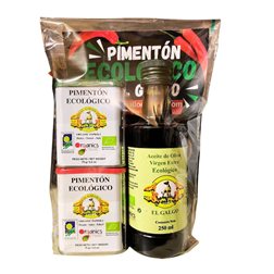 Pack ecológico - 2 sabores pimentón y aceite de oliva vigen extra.