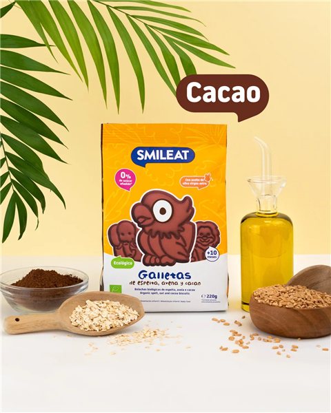 Pack Hafer-, Dinkel- und Kakaokekse X 4-trasera