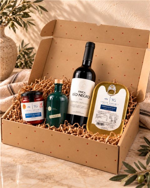 Pack Gourmet Essence de Gratitude – Vin, Huile et Conserves Sélectionnées-detalle
