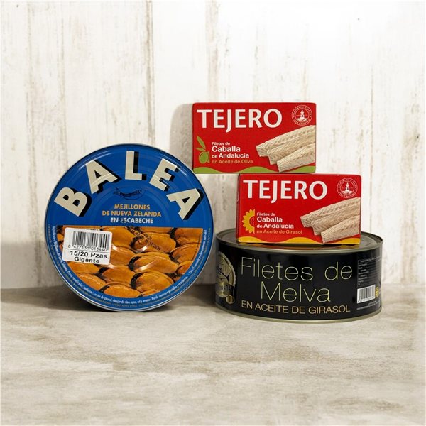 PACK GOURMET DE CONSERVES MARINES-lateral