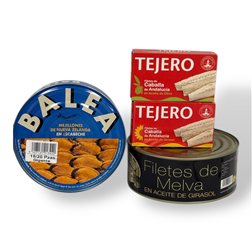 La traducción al alemán de "PACK GOURMET MAR DE CONSERVAS" es "GOURMET-PACK MEER DER KONSERVEN".