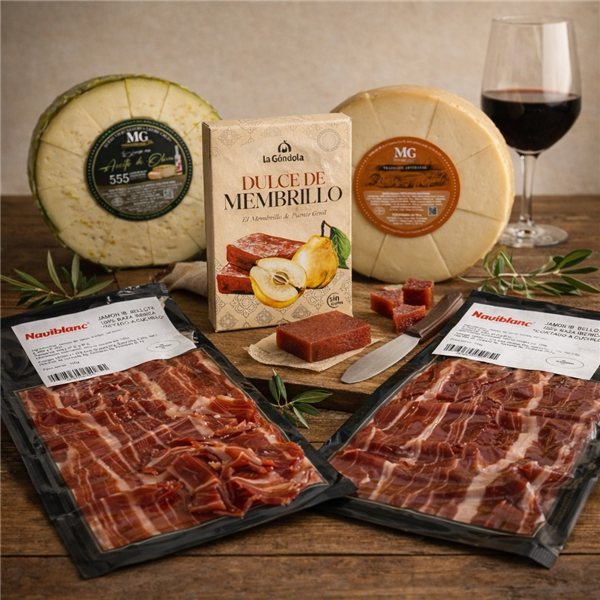 La traducción al alemán de "PACK GOURMET MOMENTO IBÉRICO" es "GOURMET-PACK IBÉRISCHE MOMENTE".-detalle