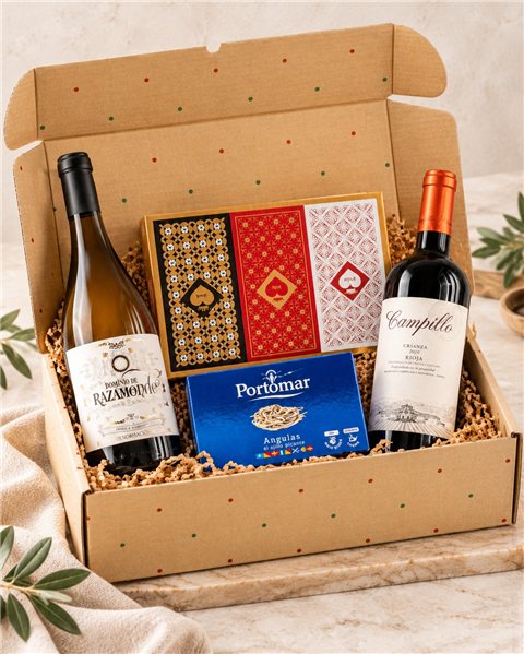 Pack Invitation Gourmet – Vins, Anguilles Portomar et Moscovitas-detalle