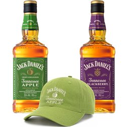 Pack Jack Daniels Apple + Jack Daniels Blackberry + Geschenk-Cap