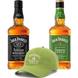 Pack Jack Daniels + Jack Daniels Apple + Geschenk-Basecap