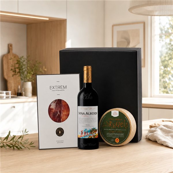 Iberian Ham, Artisan Cheese and Rioja Wine Pack-detalle