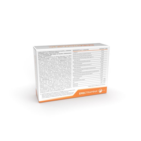Pack máximo rendimiento. Erectramina + Testoflash-lateral