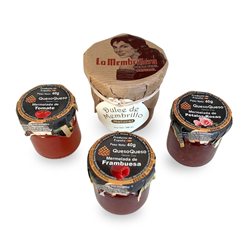 Pack de membrillo natural y 3 mermeladas artesanales gourmet para quesos