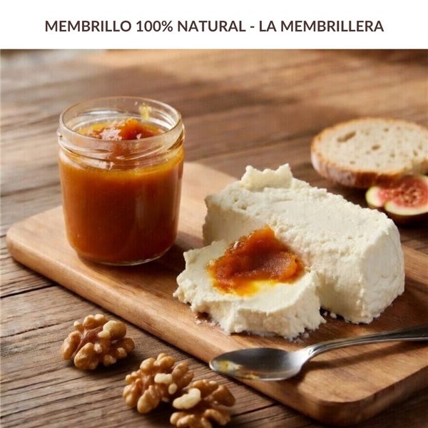 Pack of natural quince paste and 3 gourmet artisanal jams for cheeses-trasera