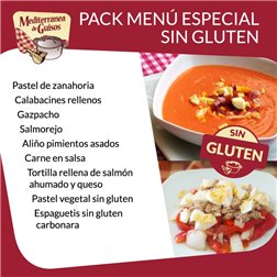 Special Gluten-Free Menu Pack. Advised by ASPROCESE-FACE RESTAURACIÓN.