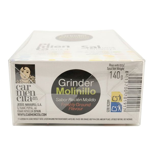 Pack Molinillos Sal Rosa del Himalaya y Mix 4 Pimientas 'Carmencita'-izquierda