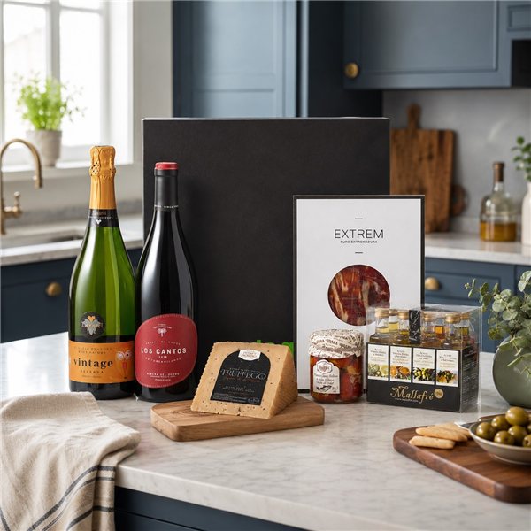 Pack Jamón, Queso, Aceite y Vinos-detalle