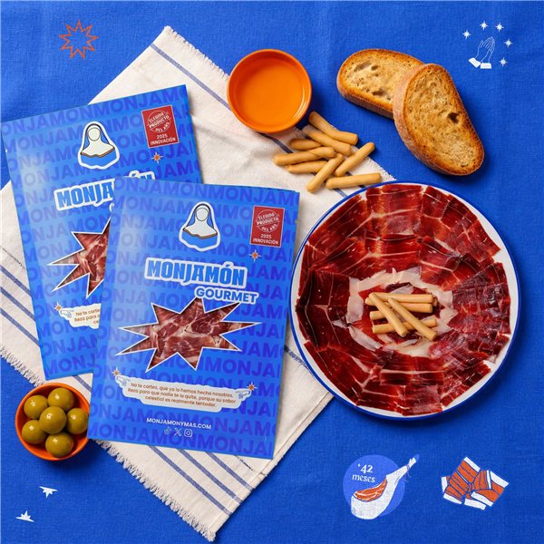 Pack Pecado Carnal en tranches · Black Friday | Jambon de bellota 100 % ibérique +42 mois, tranché au couteau (30 sachets) + assortiment de charcuterie tranchée-detalle