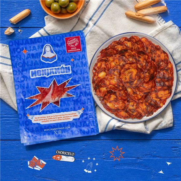 Pack Pecado Carnal en tranches · Black Friday | Jambon de bellota 100 % ibérique +42 mois, tranché au couteau (30 sachets) + assortiment de charcuterie tranchée-trasera