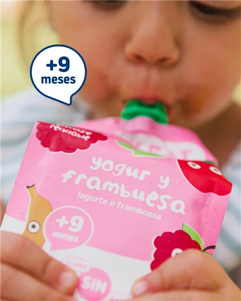 Pack de Pouches yaourt et framboise X 10-detalle