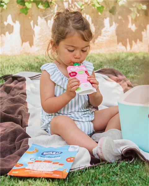 Pack de Pouches yaourt et framboise X 10-lateral