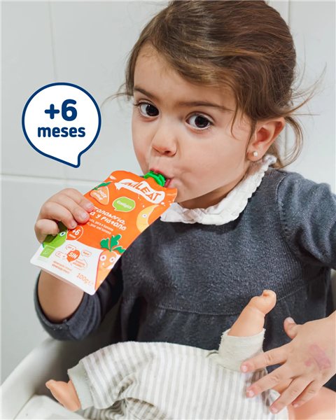 Pack Pouches Karotte, Birne und Banane X 10-detalle