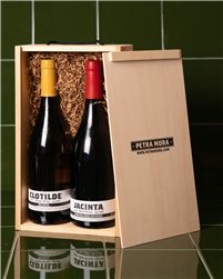 Pack regalo dos botellas tinto y blanco