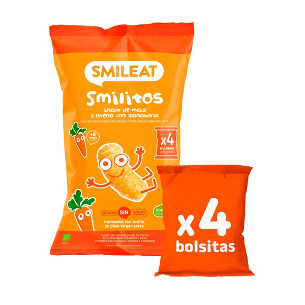 Pack Smilitos de maïs, avoine et carotte X 8-detalle