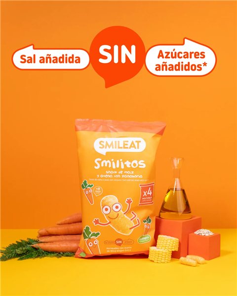 Pack Smilitos de maïs, avoine et carotte X 8-trasera