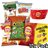 Variantes Pack, 10 Taschen DORITOS Taco, RUFFLES Grill, LAY’S Reifenkäse, LAY’S Salz und CHEETOS Pelotazos, 5 Packs von 2 für Snacks und den täglichen Verbrauch, Inklusive Geschenk-Schüssel-lateral