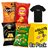 Assorted Pack of 8 Bags LAY’S Salt, DORITOS Tex Mex, CHEETOS Pelotazos, LAY’S Gourmet, 4 Packs of 2 Individual Bags for Snacking and Daily Consumption + Free T-Shirt