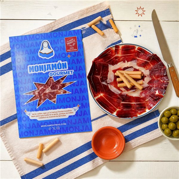 Pack Vicio · Black Friday | Medio Jamón de Bellota 100% Ibérico +42 Meses Loncheado + Velas + Divina Coppa-detalle