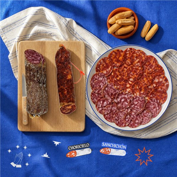 Pack Vicio · Black Friday | Medio Jamón de Bellota 100% Ibérico +42 Meses Loncheado + Velas + Divina Coppa-lateral