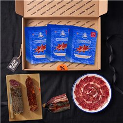 Pack Vicio · Black Friday | Medio Jamón de Bellota 100% Ibérico +42 Meses Loncheado + Velas + Divina Coppa
