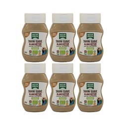 Paquet de 6 Tahini Doux Blanc Bio Anti-goutte 270 g NaturGreen