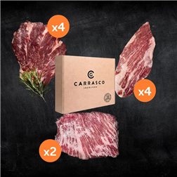 Packs 3 Cortes de carne Barbacoa con Papá - Secreto, Abanico y Tapilla