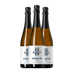 Paco Mulero Aldeón de Lar Verdejo Sparkling — Espumoso 75 cl 0.0 Cero Cero, Vegano Sin Alcohol Espumoso Blanco (Caja de 3 unidades)