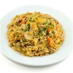Vegetable paella (portion)