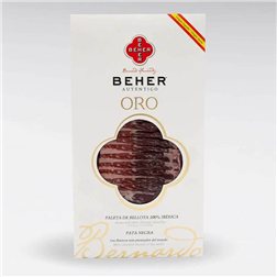 Paleta 100% Ibérico Bellota Oro Pata Negra Loncheado, Beher