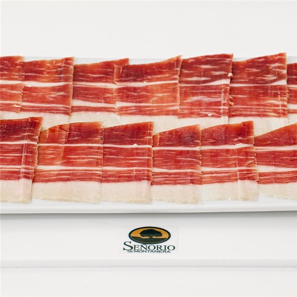 Paleta 100% ibérico ecológico, loncheado Señorío de Montanera-trasera